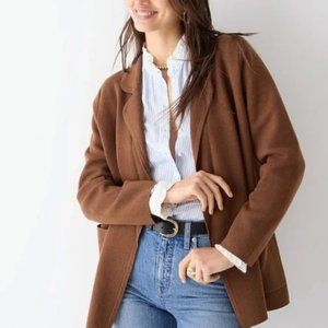 J.Crew Eloise sweater-blazer - Chestnut - Like New!